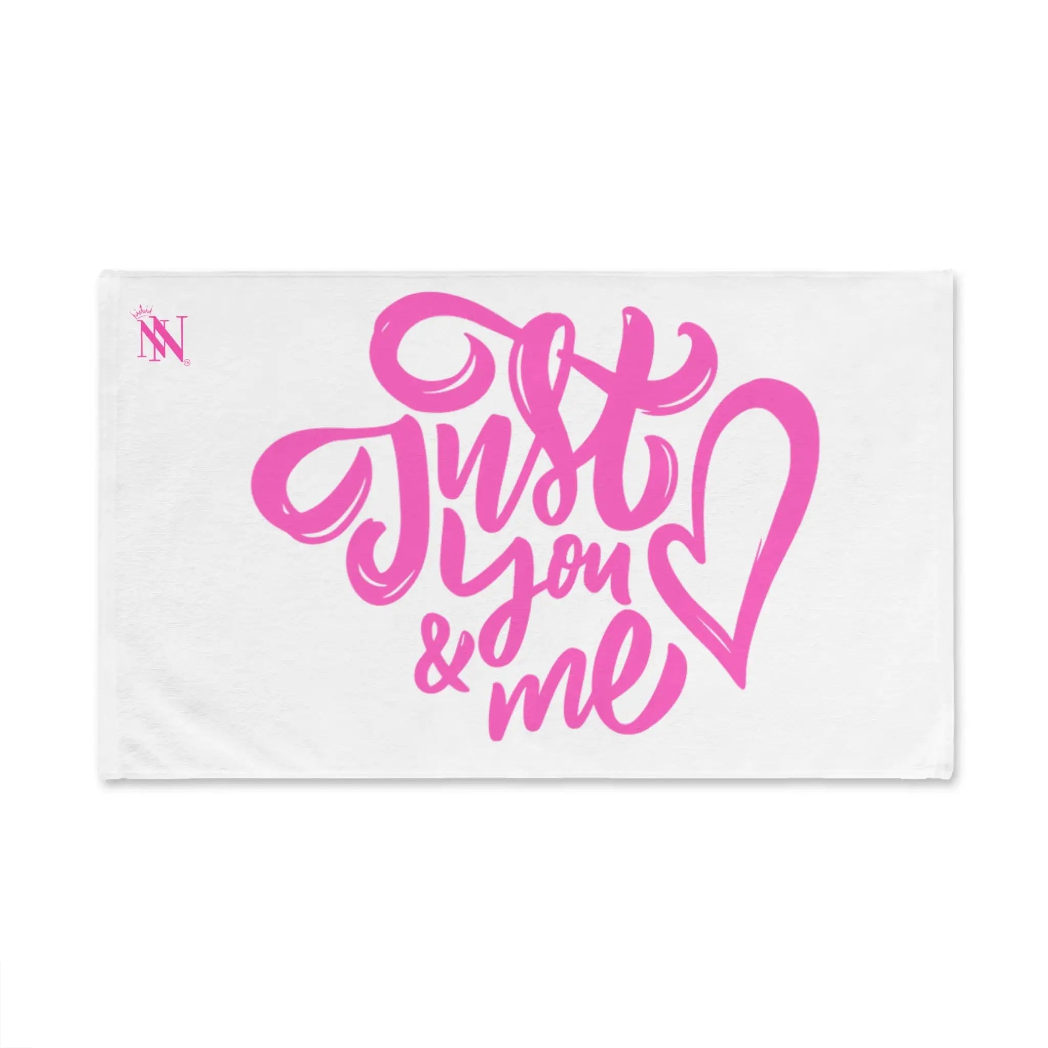 Just You Me White | Mix & Match Original Fun-Flirty Lovers’ Towels