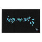 Keep Me Wet Black Mix Match Soft Sex Towels | Flirty Lovers’ Gifts