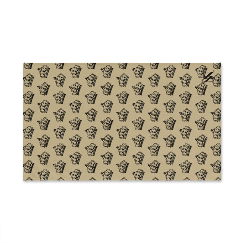 King Crown Patterned Gold | Mix & Match Soft Fun-Flirty Lovers’ Towels