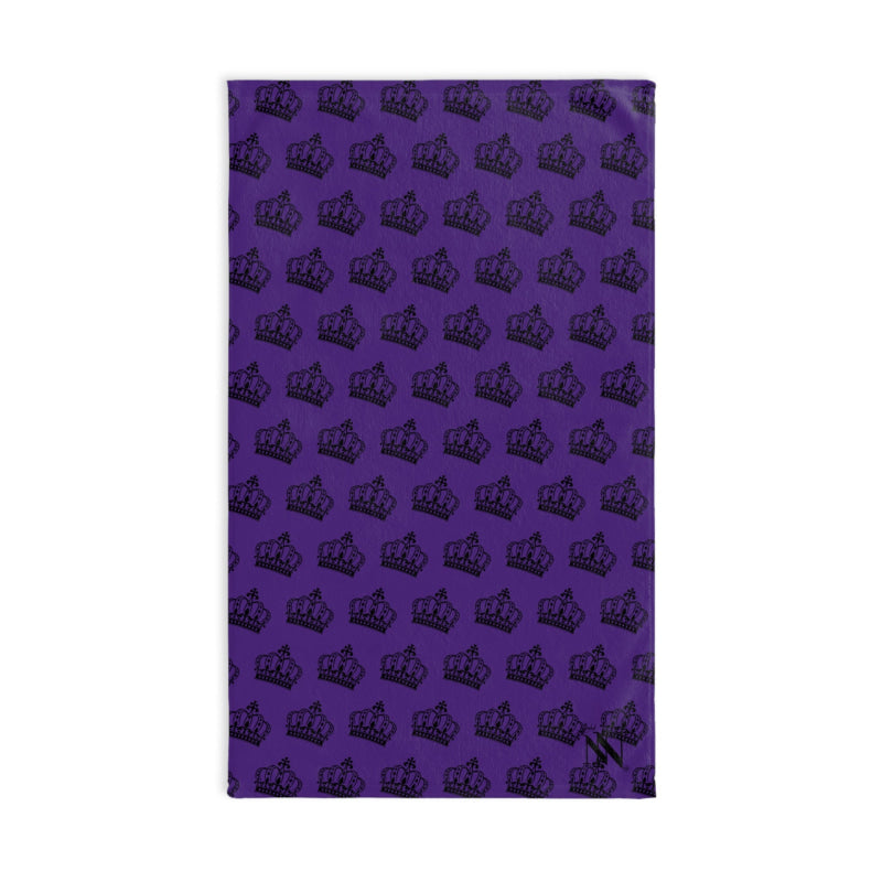 King Crown Patterned Purple | Mix & Match Soft Fun-Flirty Lovers’ Towels