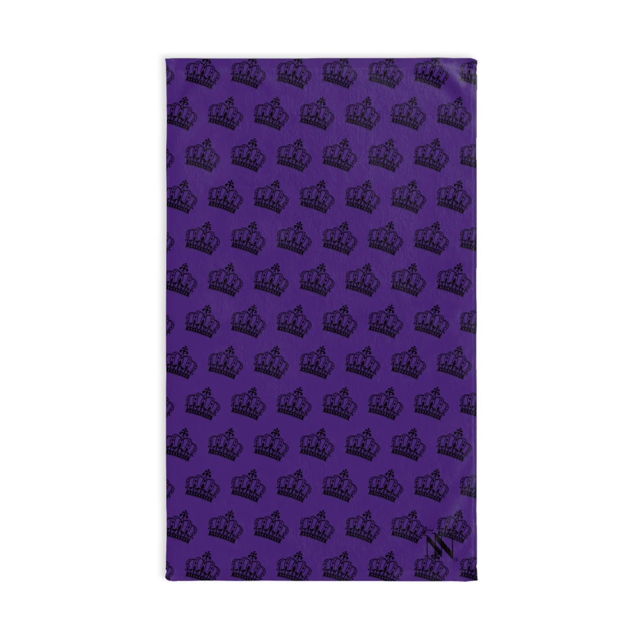 King Crown Patterned Purple | Mix & Match Soft Fun-Flirty Lovers’ Towels