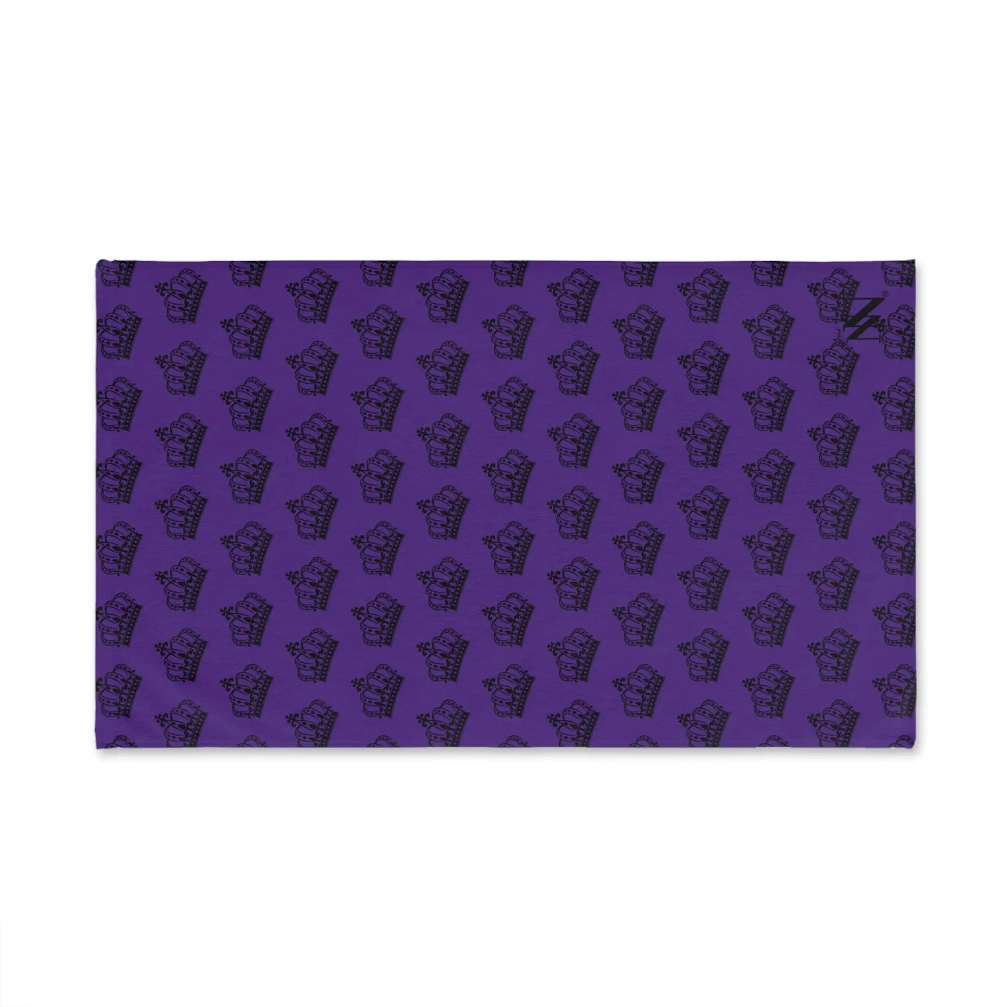 King Crown Patterned Purple | Mix & Match Soft Fun-Flirty Lovers’ Towels