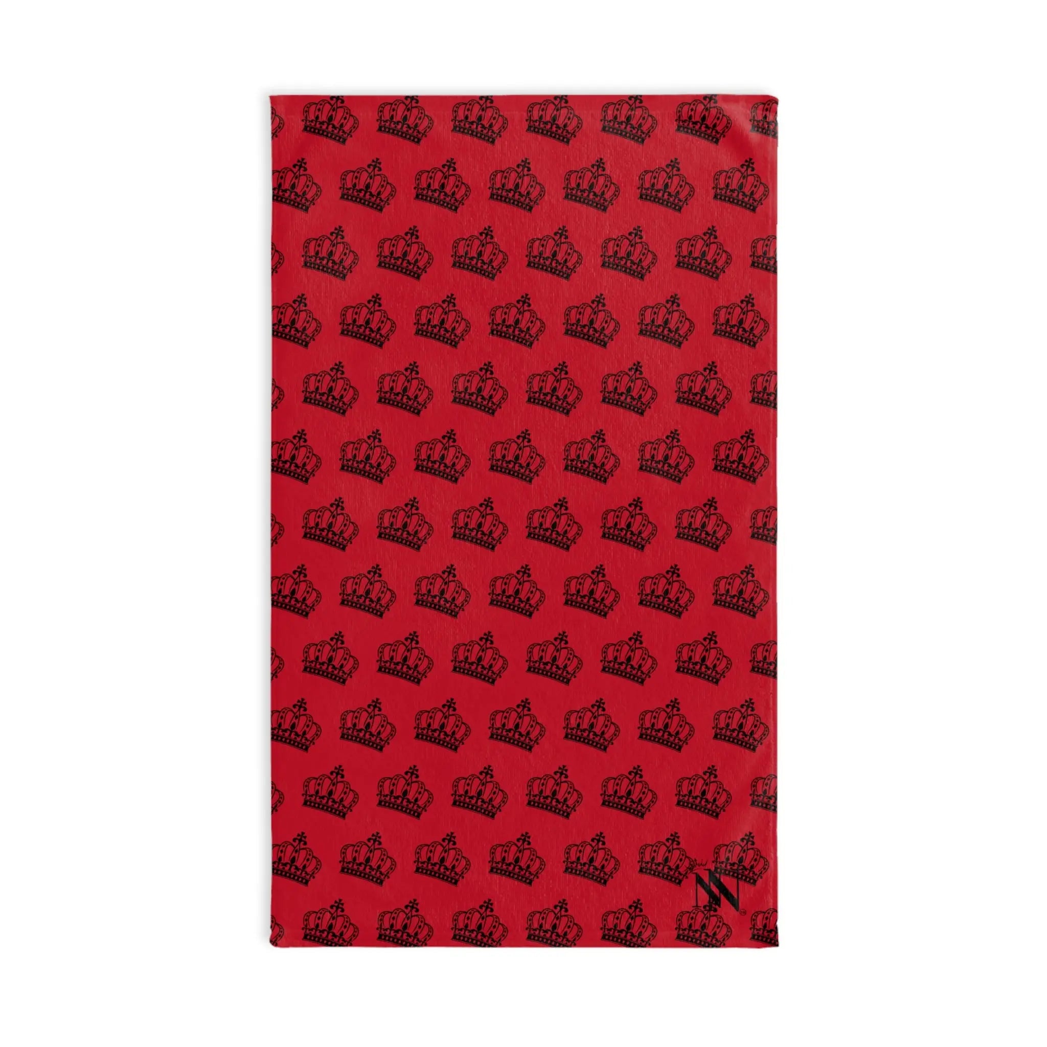 King Crown Patterned Red | Mix & Match Soft Fun-Flirty Lovers’ Towels