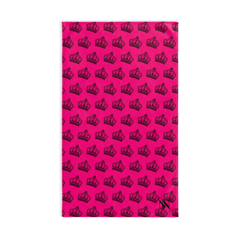 King Crown Patterned Signature Pink | Mix & Match Soft Fun-Flirty Lovers’ Towels