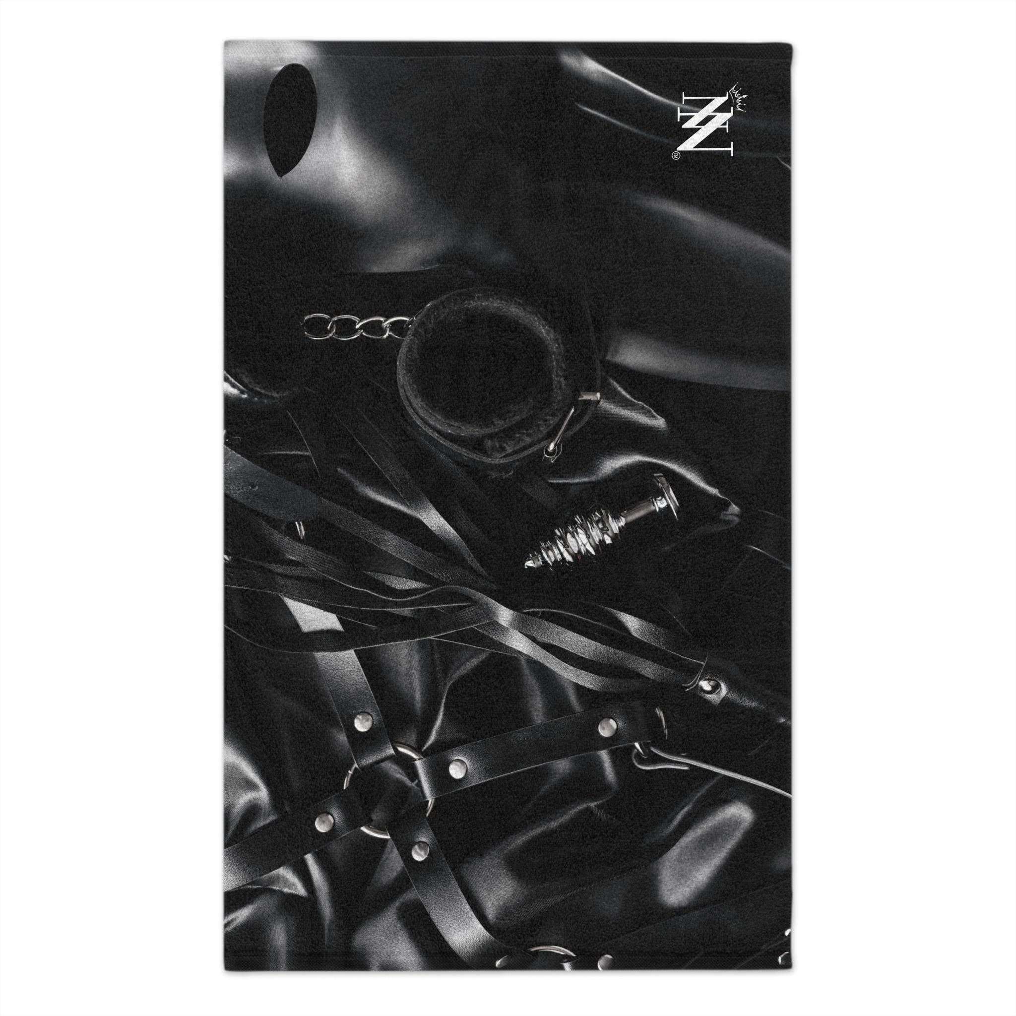 Kinky Bondage BSDM Black | Mix & Match Soft Fun-Flirty Lovers’ Towels