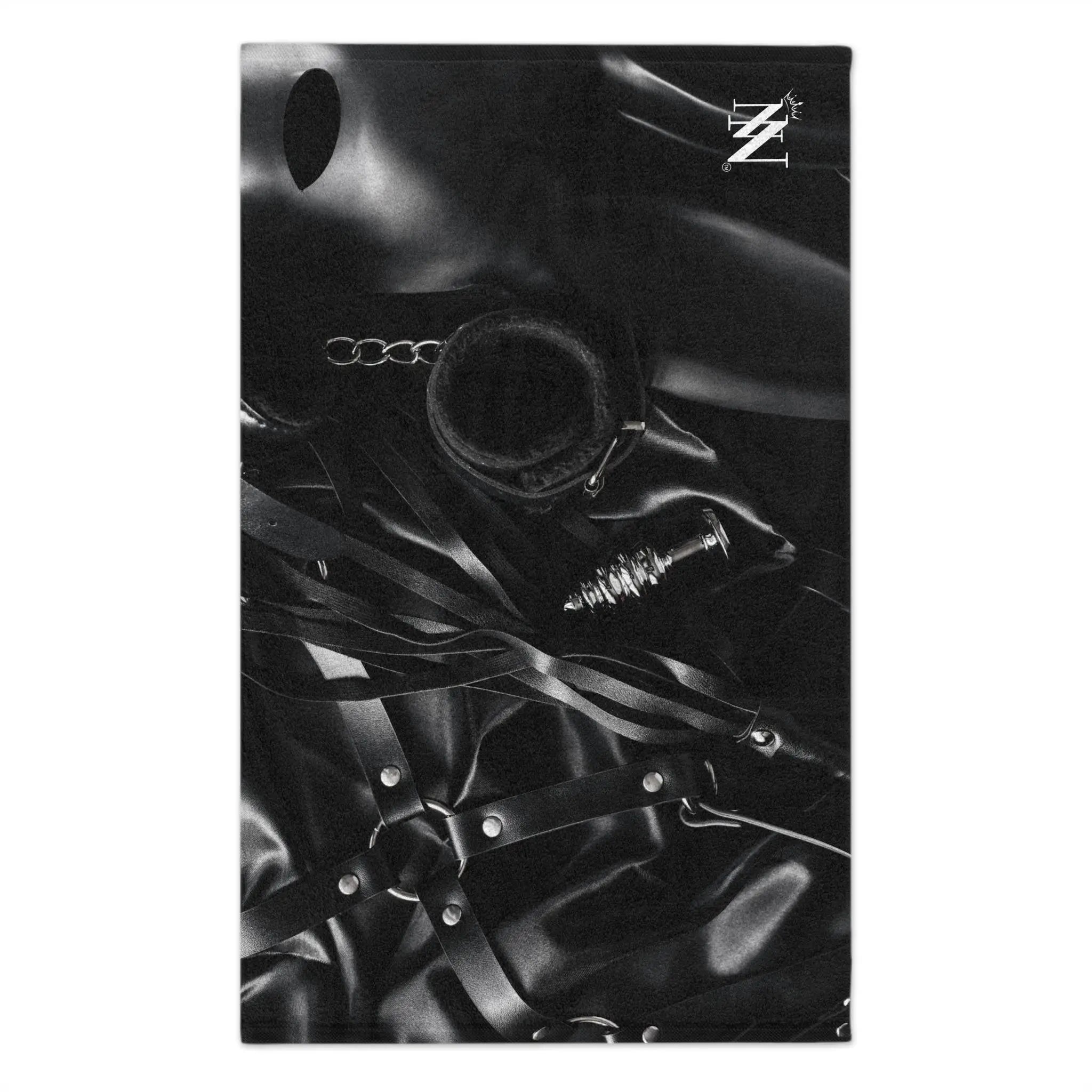 Kinky Bondage BSDM Black | Mix & Match Soft Fun-Flirty Lovers’ Towels