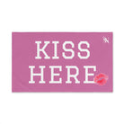 Kiss Here Lips Kiss Soft Pink | Mix & Match Soft Fun-Flirty Lovers’ Towels