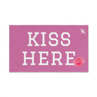 Kiss Here Lips Kiss Soft Pink | Mix & Match Soft Fun-Flirty Lovers’ Towels