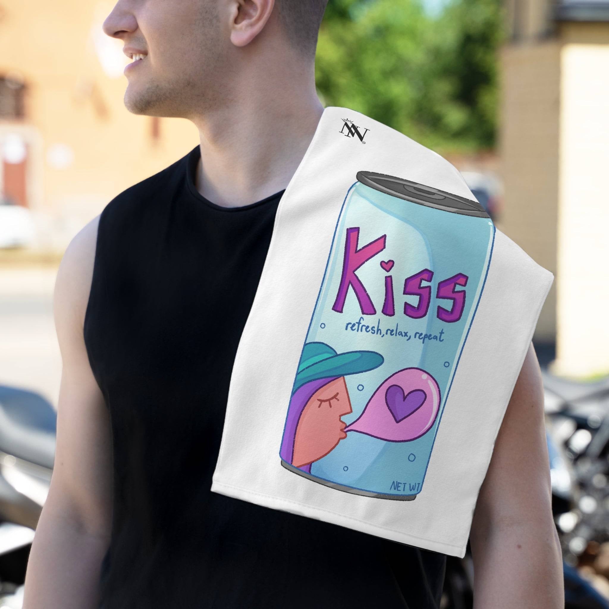 Kiss in a Can | Mix & Match Soft Fun-Flirty Lovers’ Towels