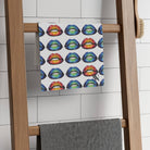 Kiss Me Blue | Mix & Match Soft Fun-Flirty Lovers’ Towels