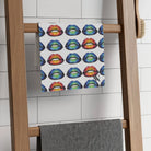 Kiss Me Blue | Mix & Match Soft Fun-Flirty Lovers’ Towels