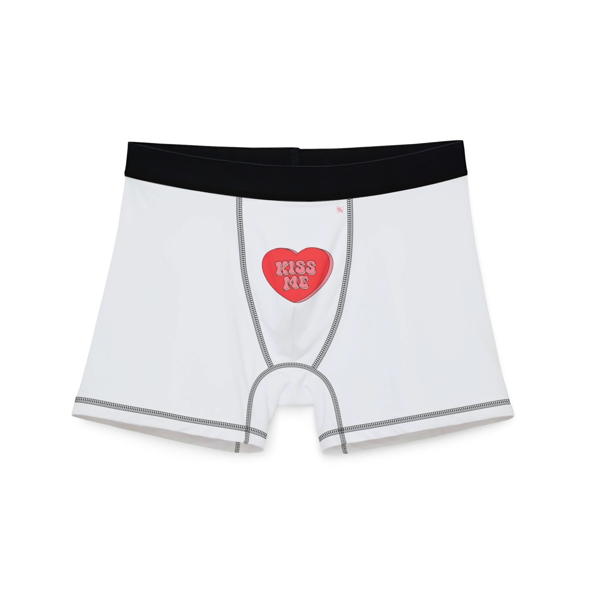 Kiss Me Candy Heart | Mix & Match Fun-Flirty Lovers’ Boxer Briefs