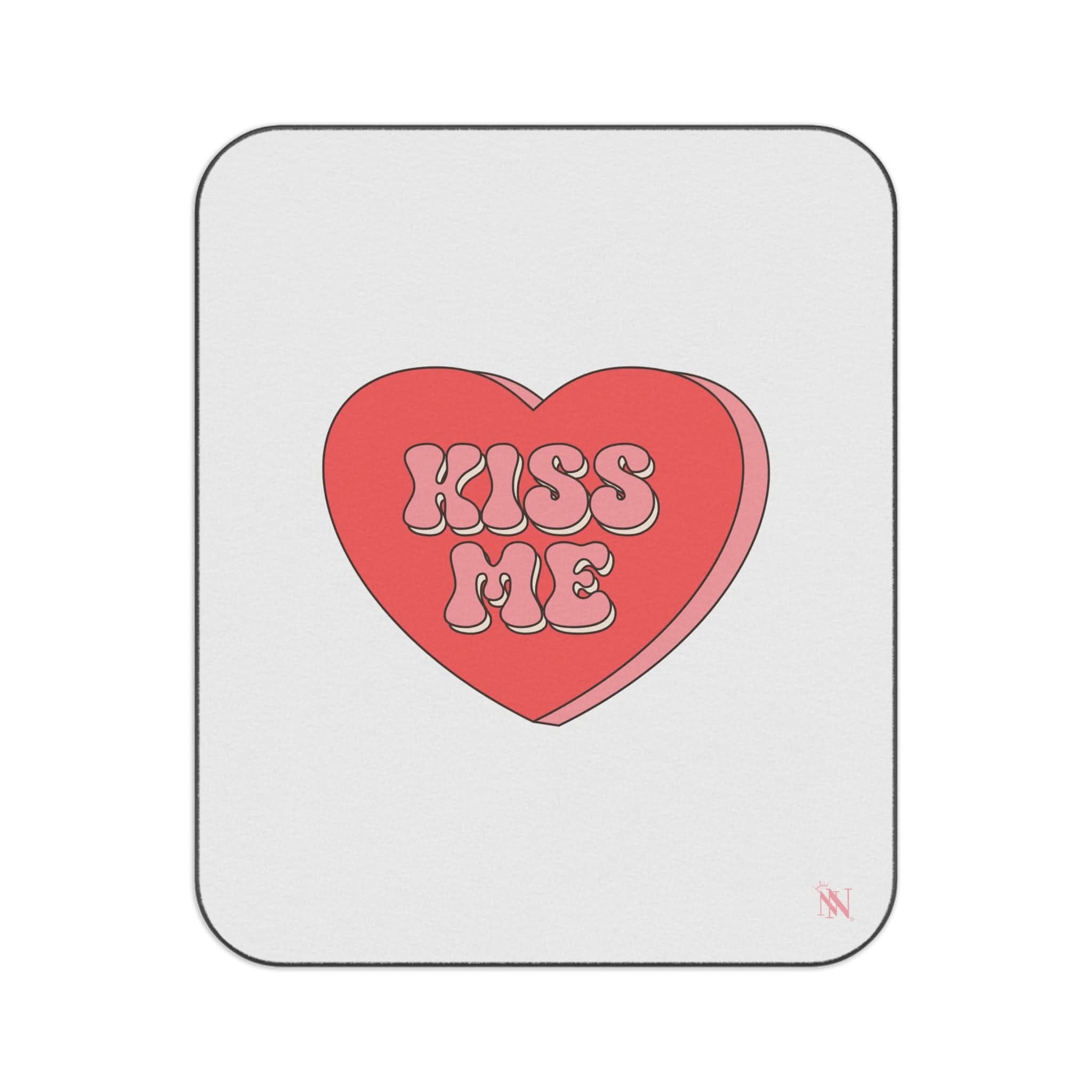 Kiss Me Candy Heart | Mix Match Fun-Flirty Lovers’ Water-Resistant Blankets