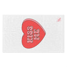 Kiss Me Candy Heart | Mix & Match Soft Fun-Flirty Lovers’ Towels