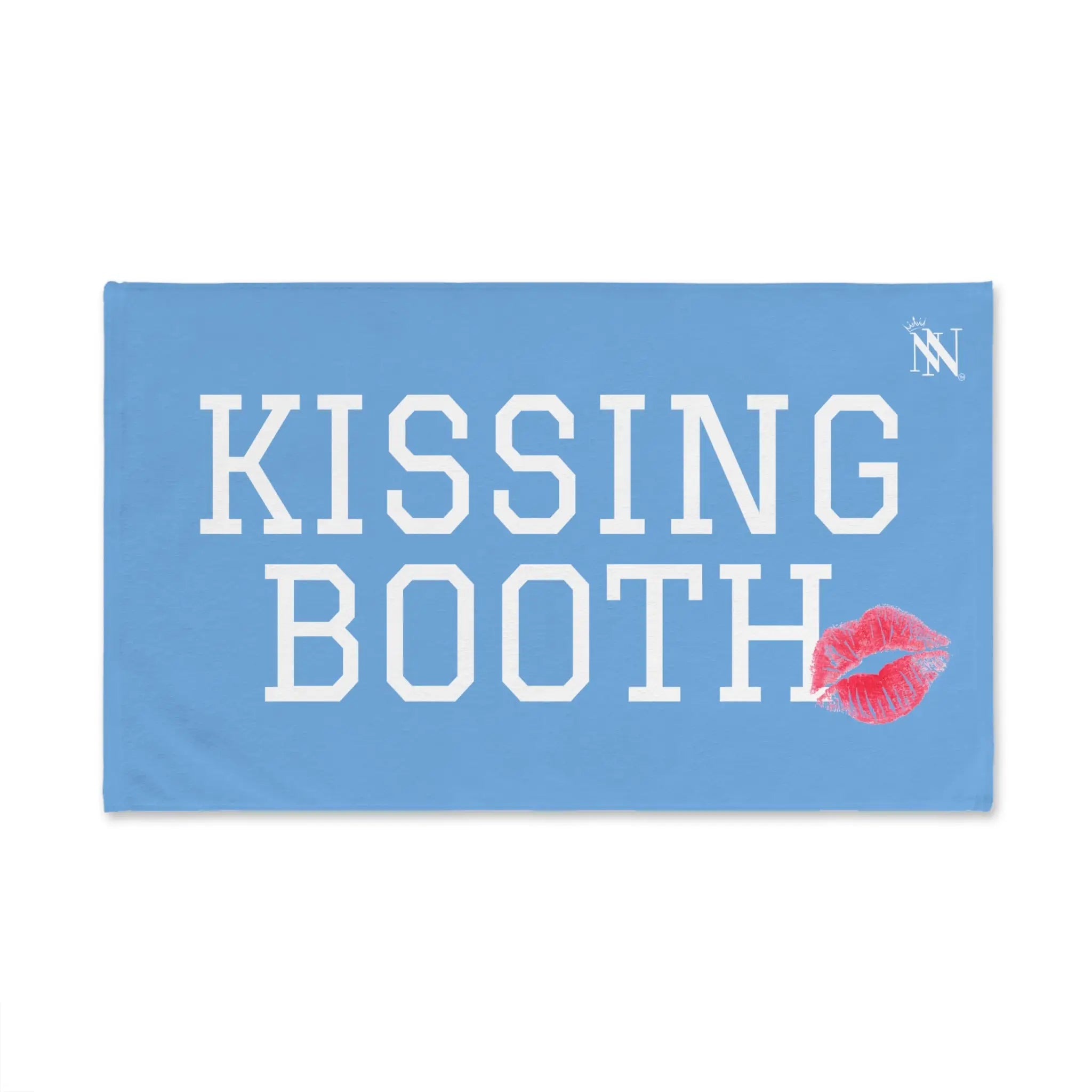 Kissing Booth Kiss Light Blue | Mix & Match Soft Fun-Flirty Lovers’ Towels