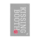 Kissing Booth Kiss Light Grey | Mix & Match Soft Fun-Flirty Lovers’ Towels