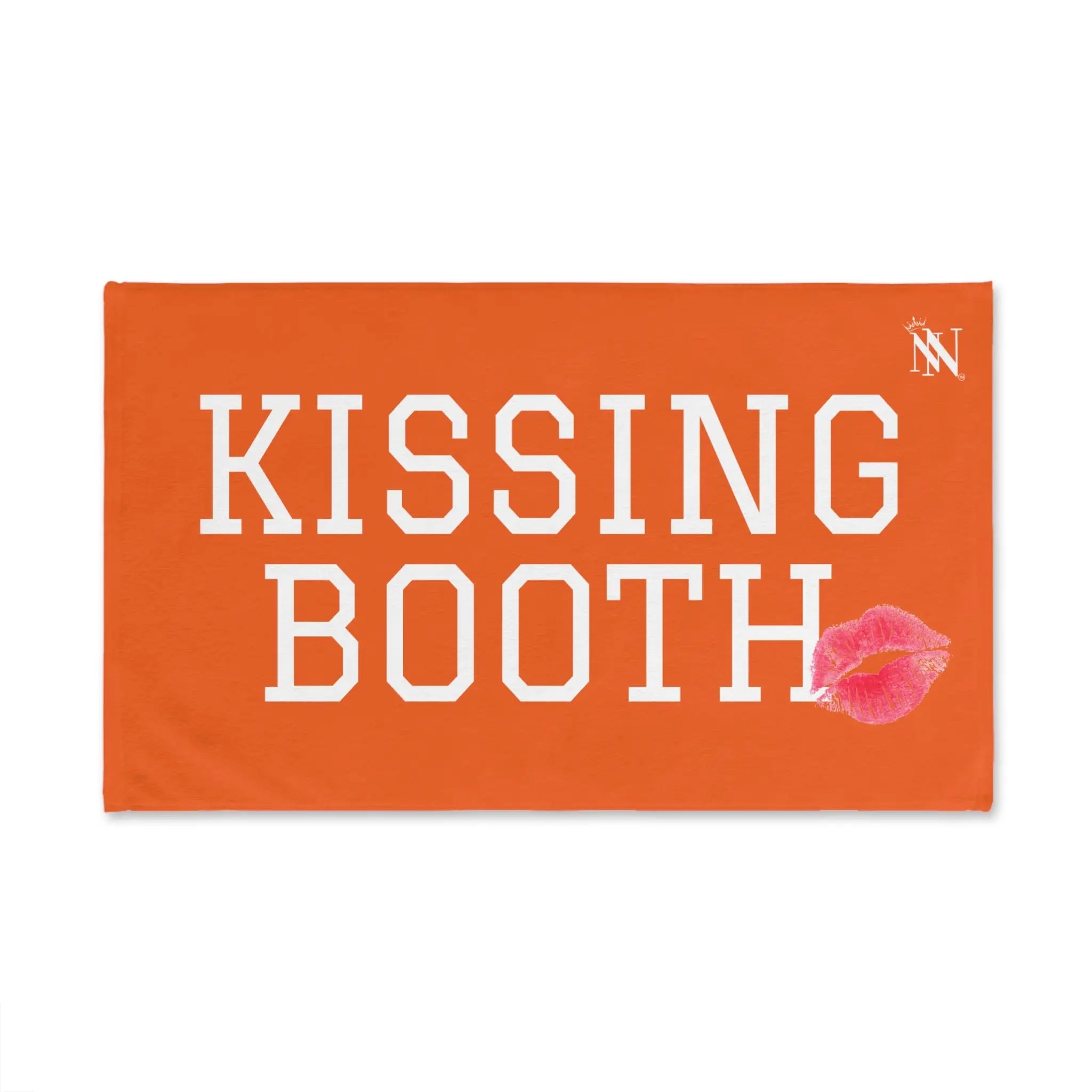 Kissing Booth Kiss Orange | Mix & Match Soft Fun-Flirty Lovers’ Towels