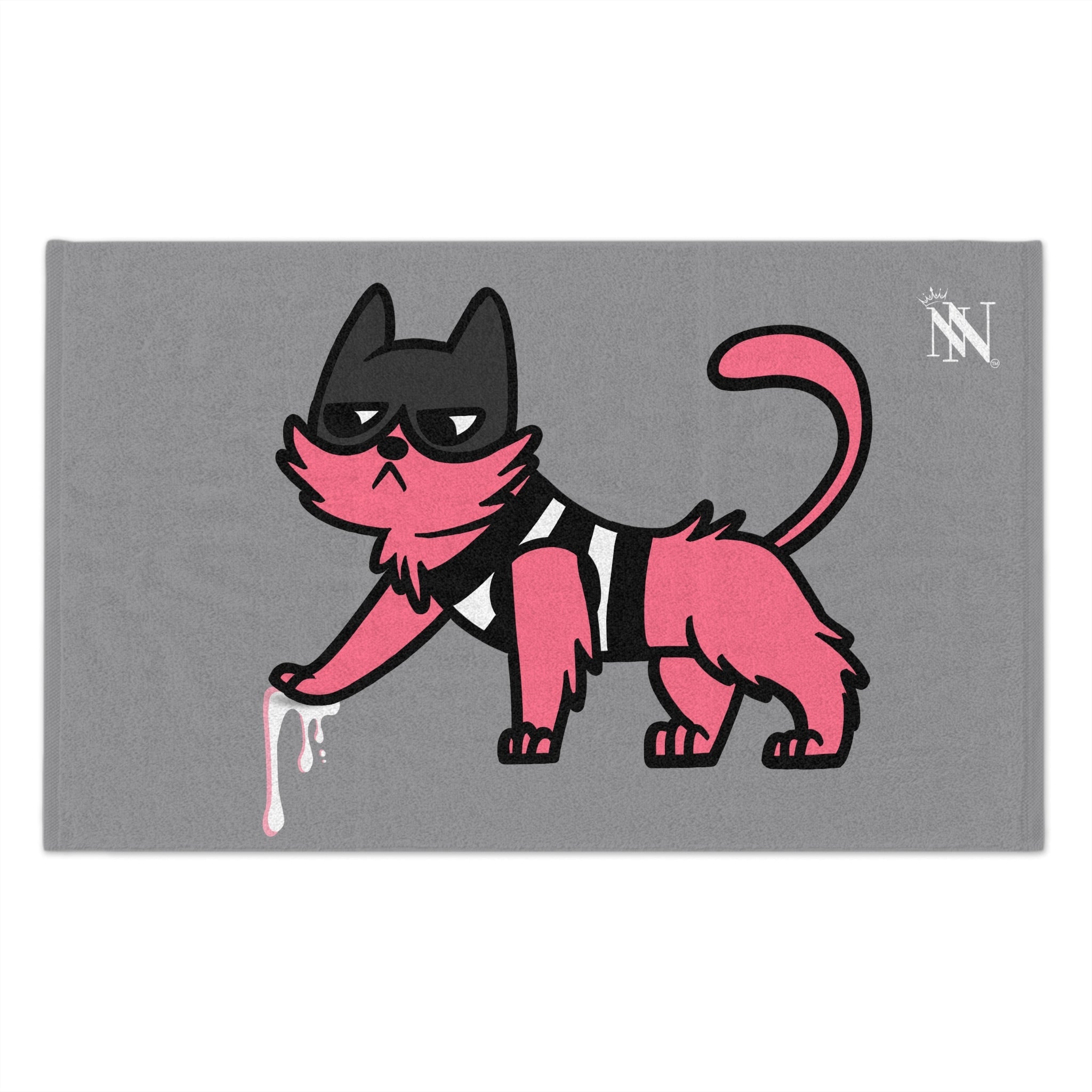 Kitty Bandit Grey | Mix & Match Soft Fun-Flirty Lovers’ Towels