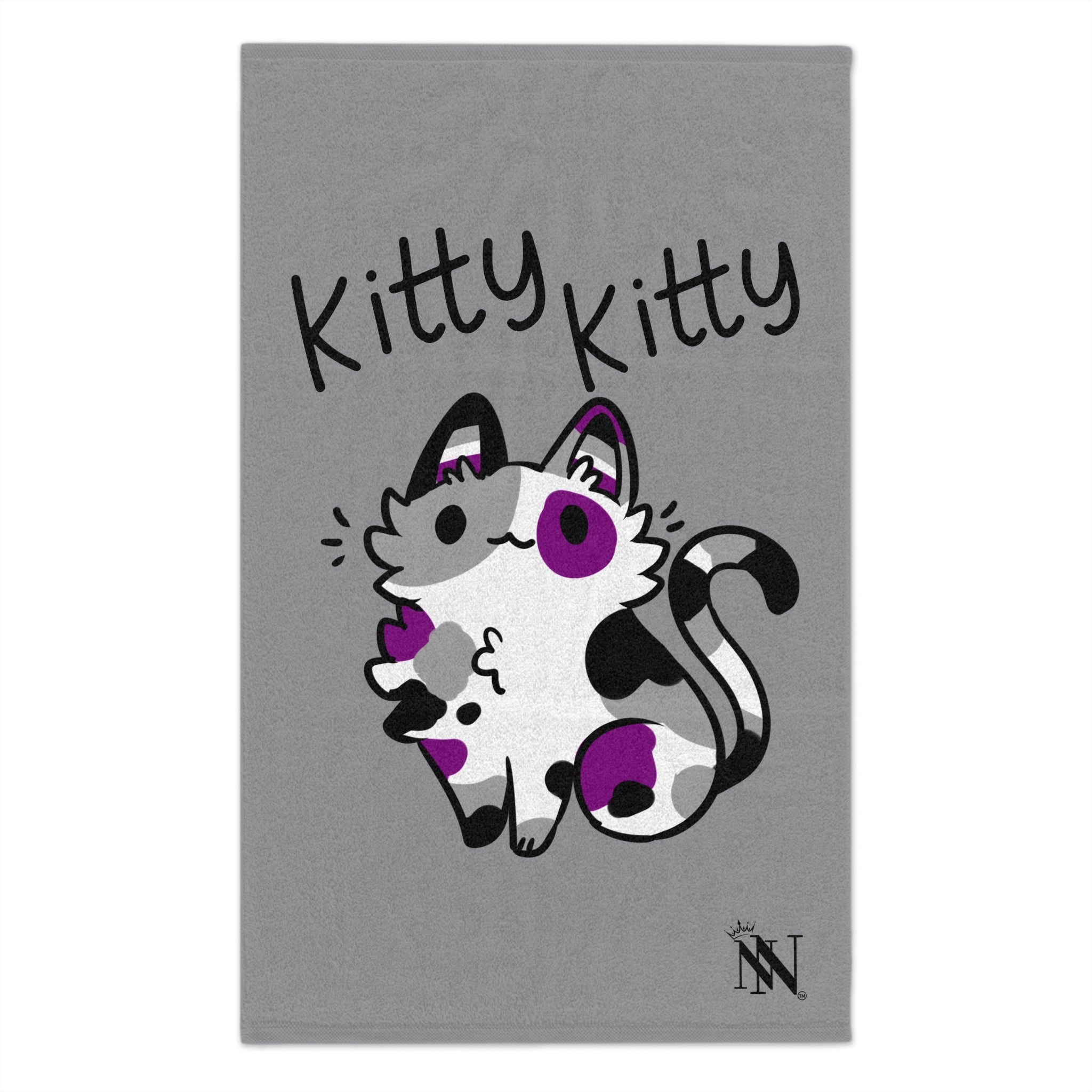 Kitty Kitty Grey | Mix & Match Soft Fun-Flirty Lovers’ Towels