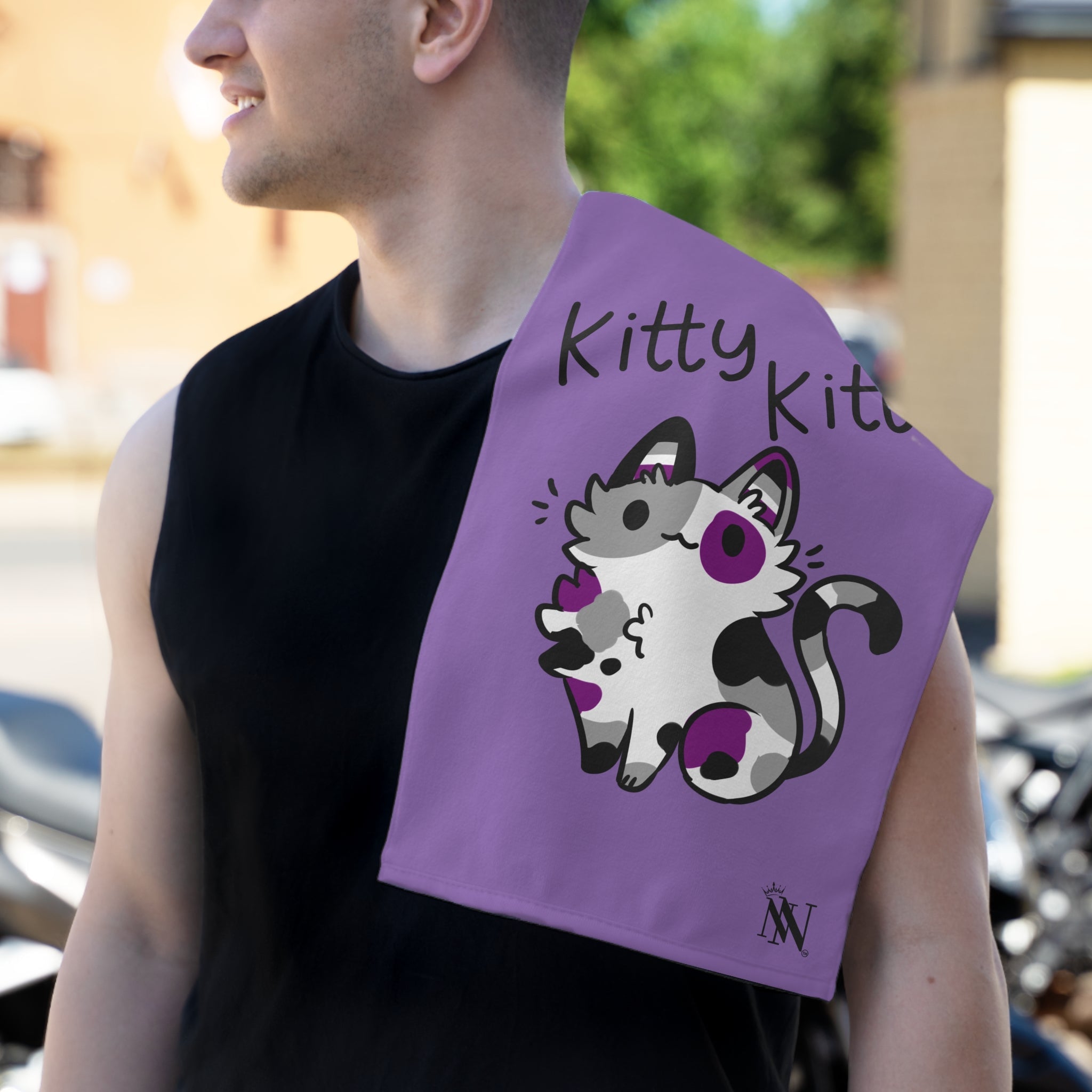 Kitty Kitty Lavendar | Mix & Match Soft Fun-Flirty Lovers’ Towels
