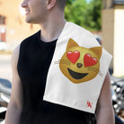 Kitty Love Emoji | Mix & Match Soft Fun-Flirty Lovers’ Towels
