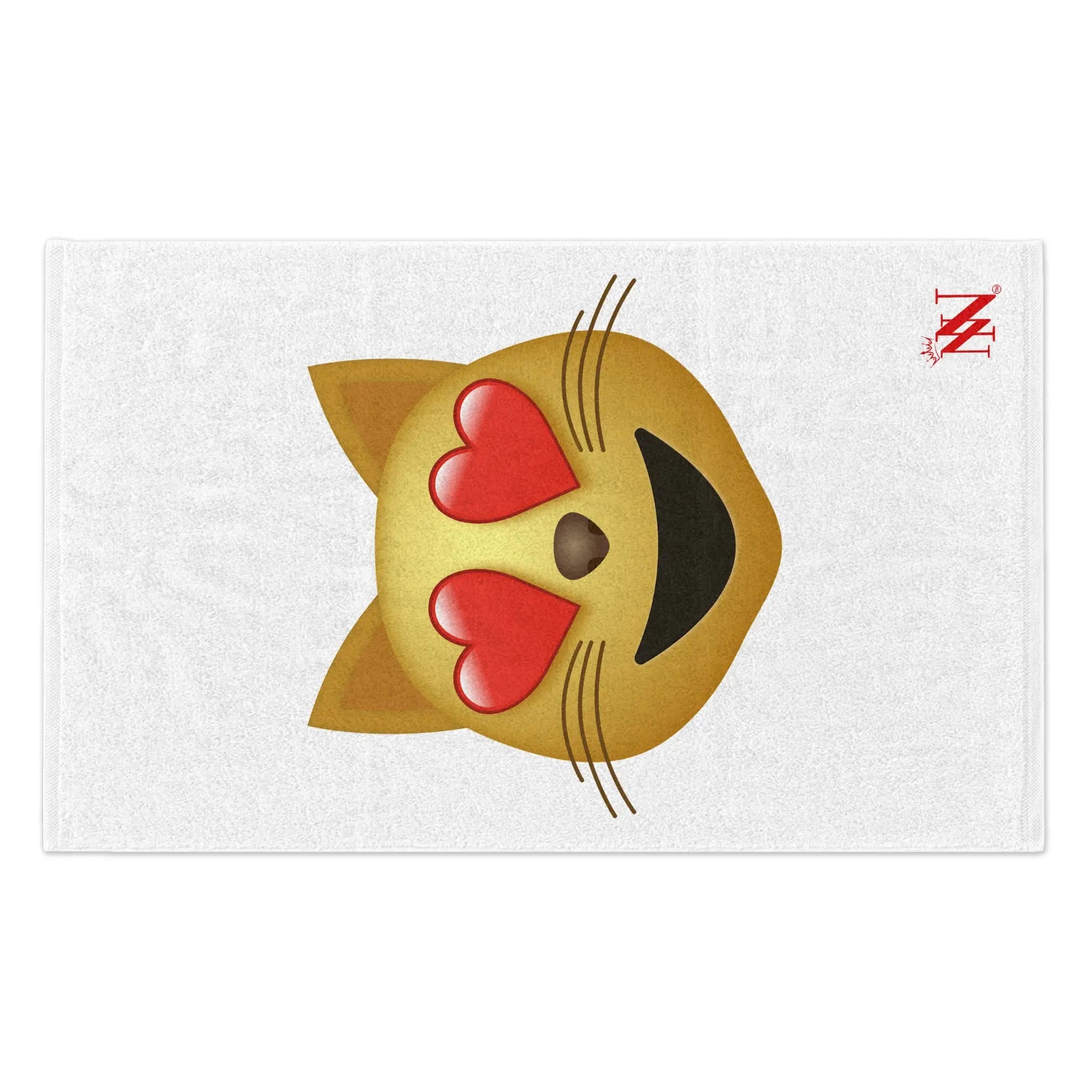 Kitty Love Emoji | Mix & Match Soft Fun-Flirty Lovers’ Towels