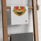 Kitty Love Emoji | Mix & Match Soft Fun-Flirty Lovers’ Towels