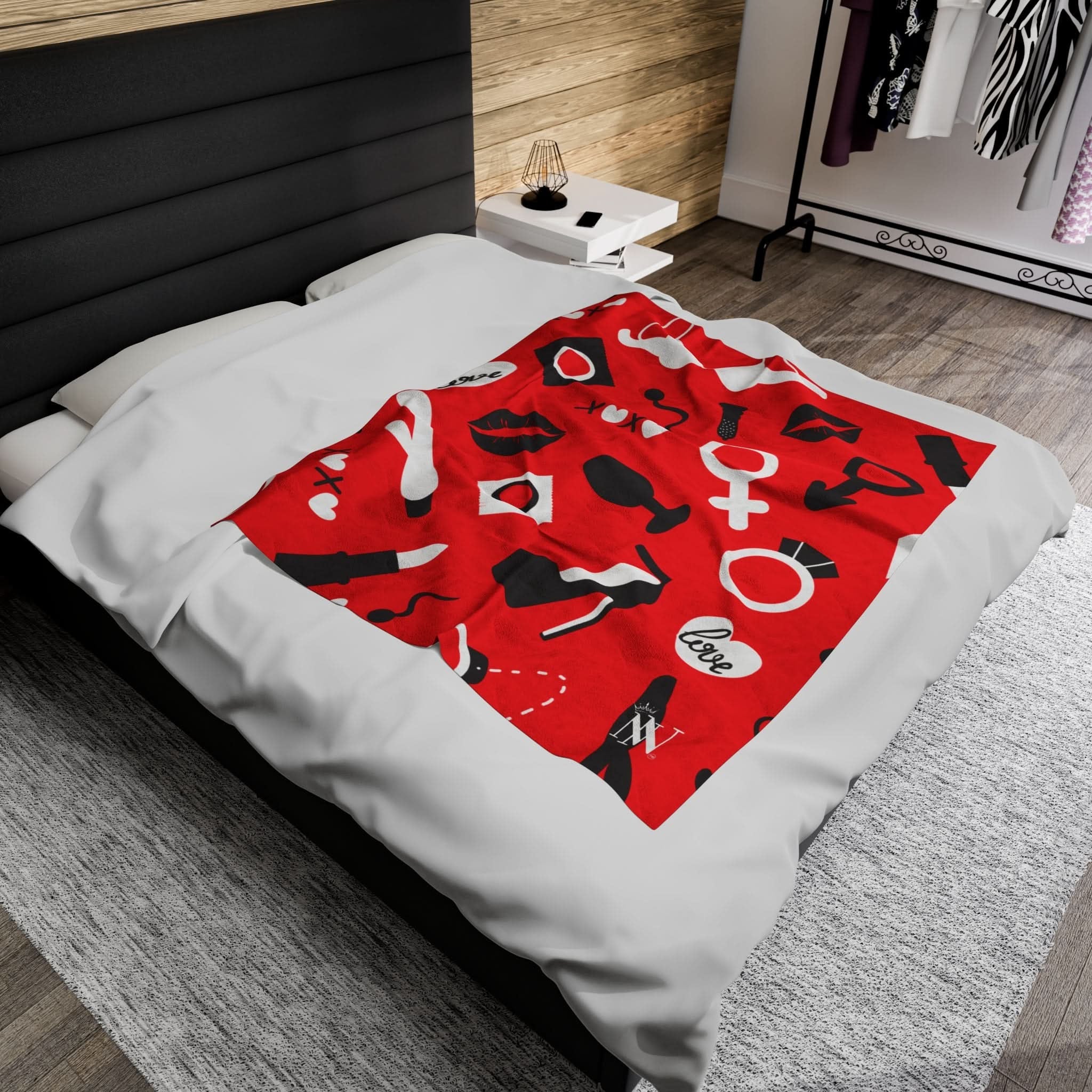 Lady in Red | Mix & Match Fun-Flirty Lovers’ Blankets