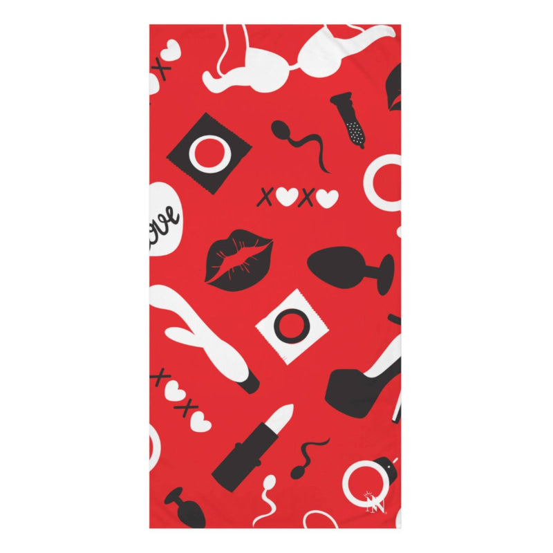 Lady in Red | Mix & Match Naughty XL Fun-Flirty Lovers’ Towels