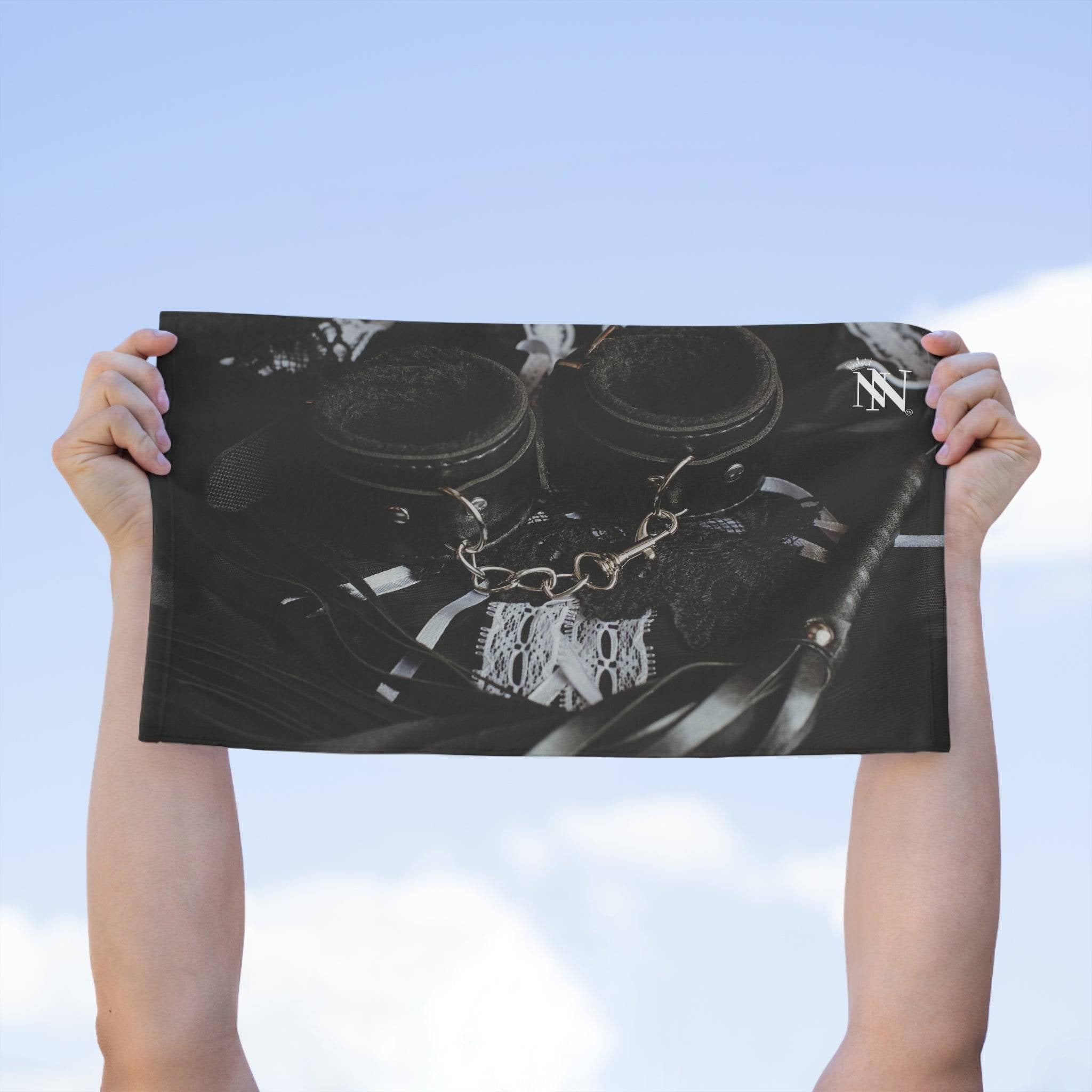 Leather & Lace Black | Mix & Match Soft Fun-Flirty Lovers’ Towels