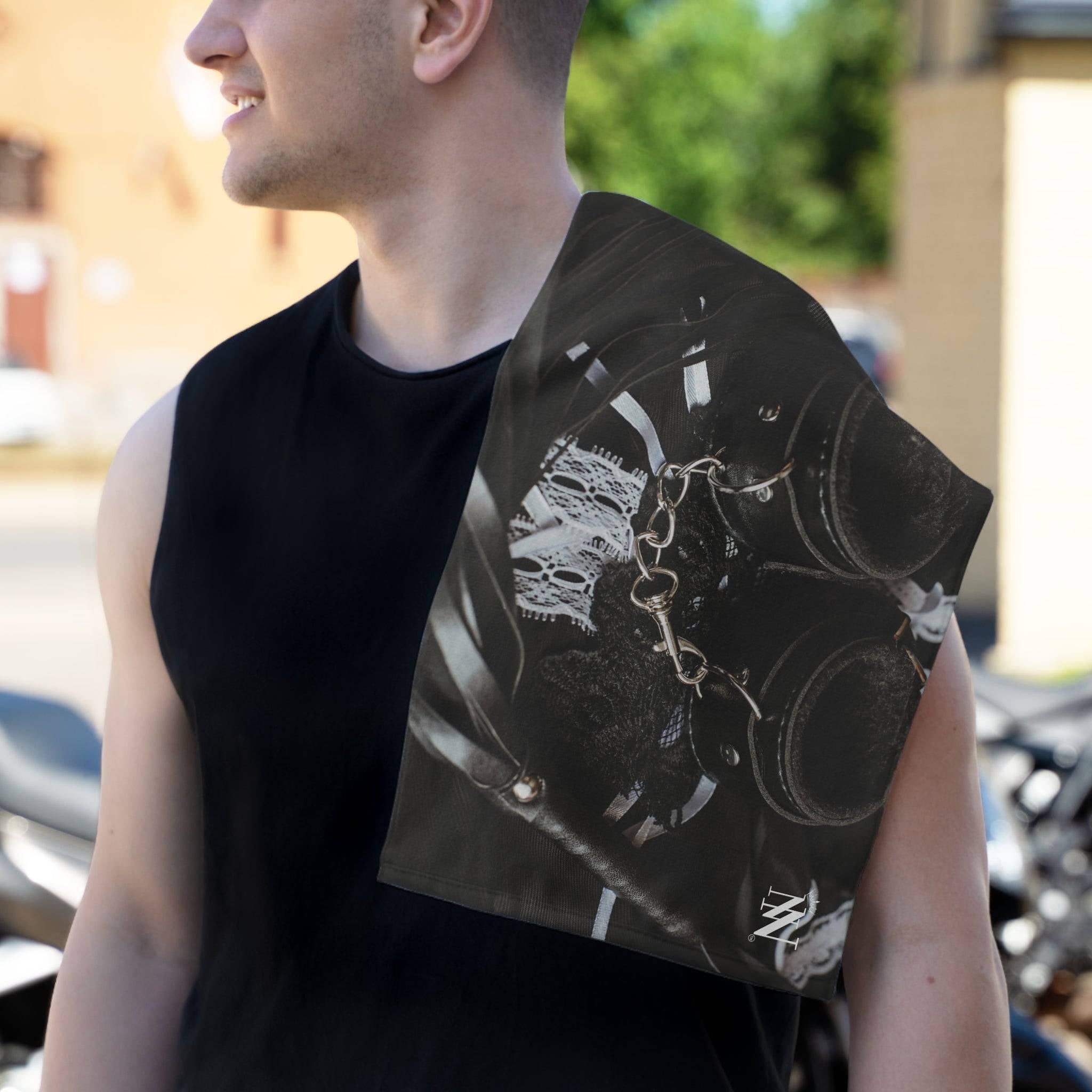 Leather & Lace Black | Mix & Match Soft Fun-Flirty Lovers’ Towels