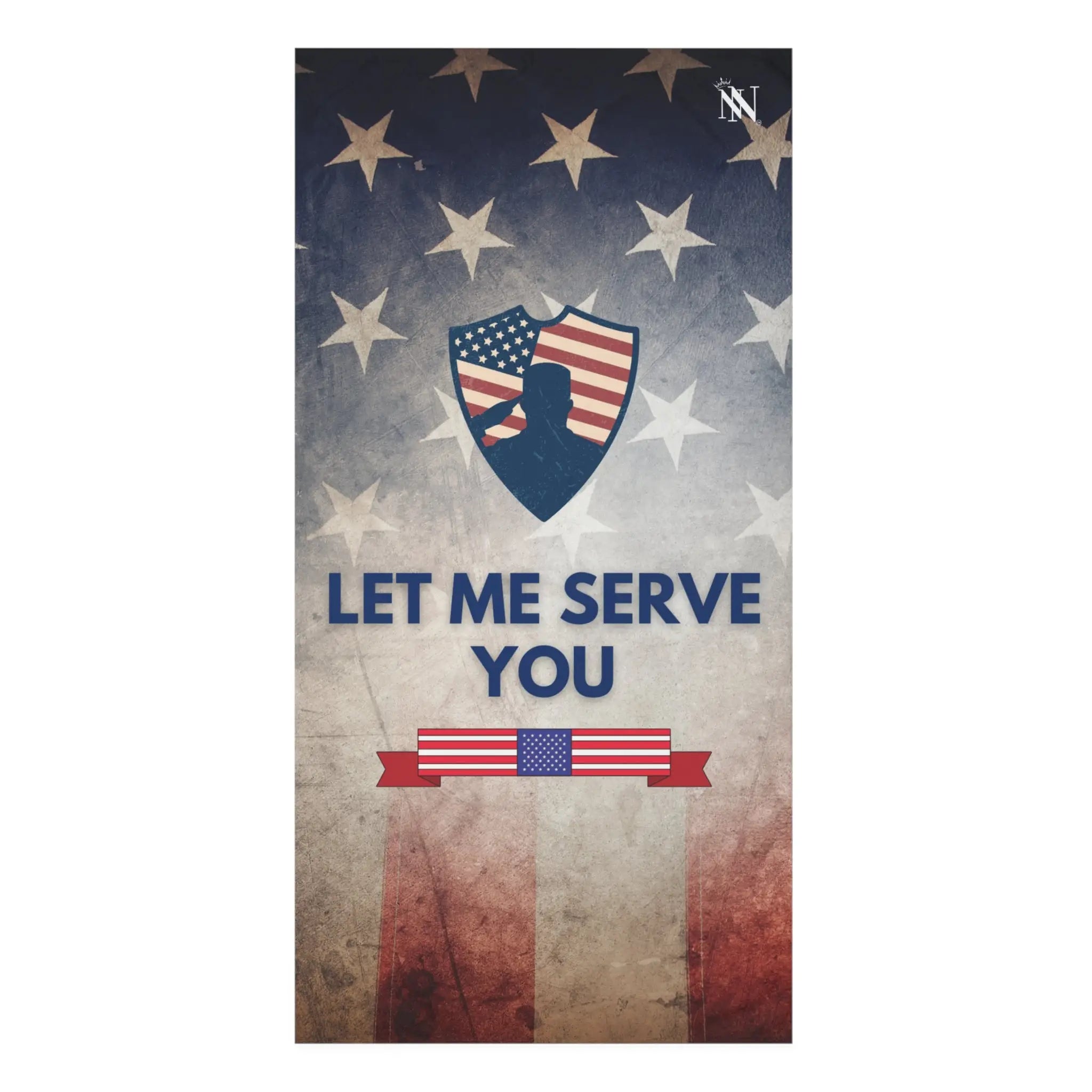 Let Me Serve You Veteran | Mix & Match XL Fun-Flirty Lovers’ Towels