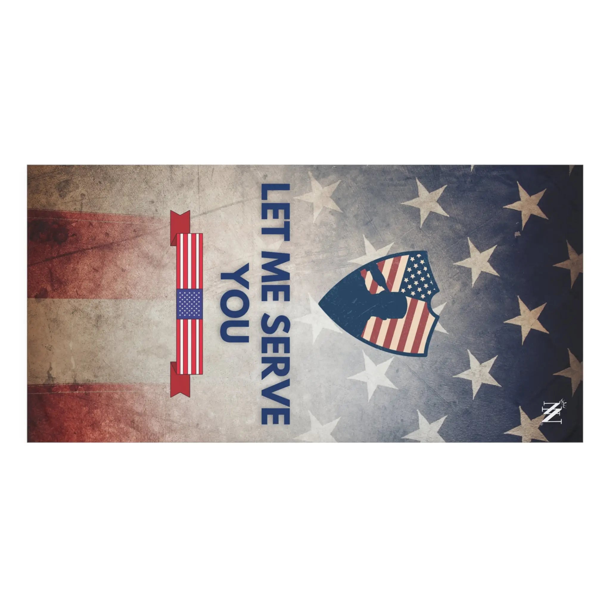 Let Me Serve You Veteran | Mix & Match XL Fun-Flirty Lovers’ Towels