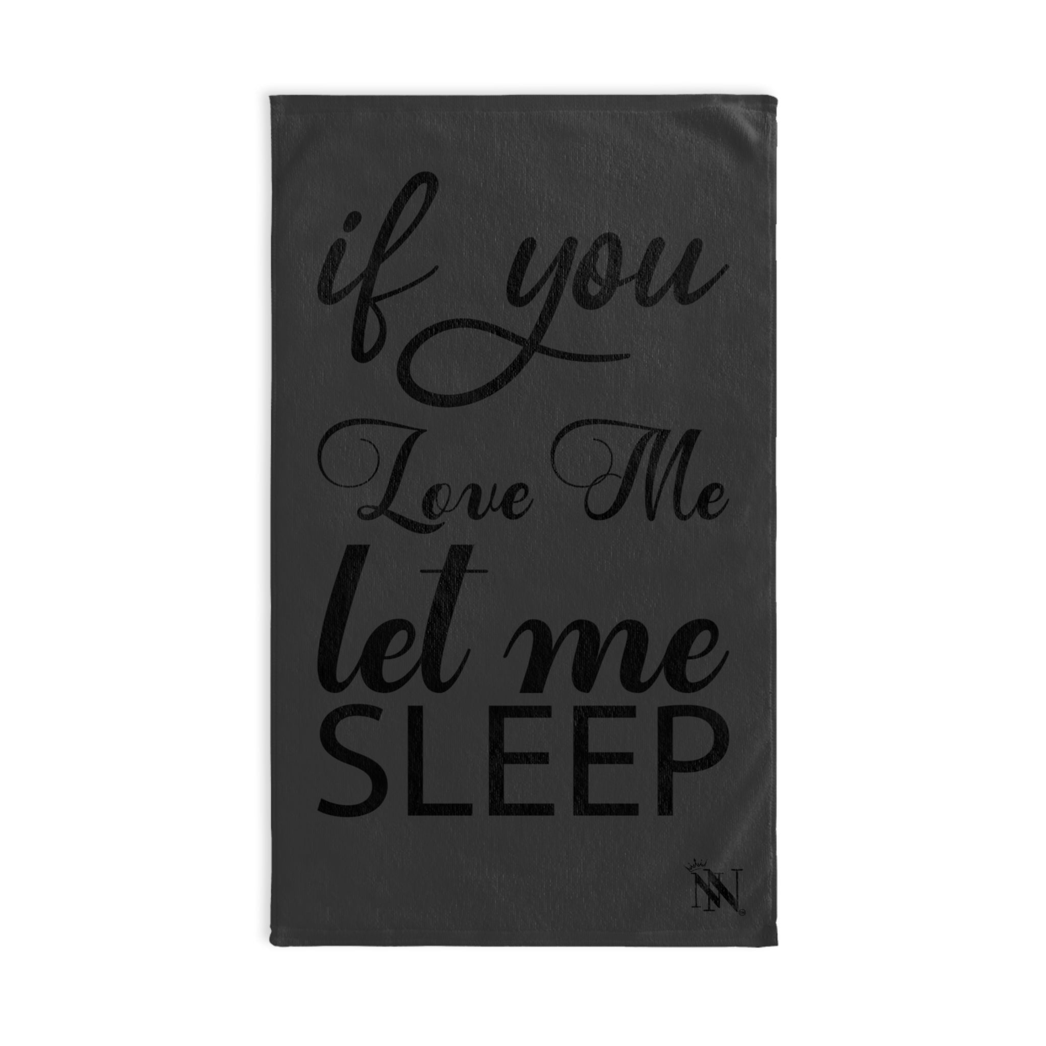 Let Me Sleep Dark Grey | Mix & Match Fun-Flirty Lovers’ Towels