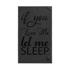 Let Me Sleep Dark Grey | Mix & Match Fun-Flirty Lovers’ Towels