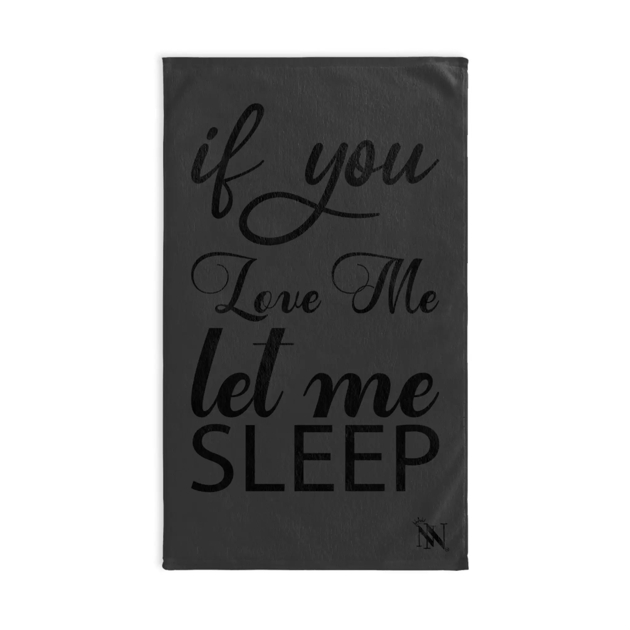 Let Me Sleep Dark Grey | Mix & Match Fun-Flirty Lovers’ Towels