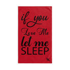 Let Me Sleep Dark Red | Mix & Match Fun-Flirty Lovers’ Towels
