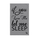 Let Me Sleep Grey | Mix & Match Original Fun-Flirty Lovers’ Towels