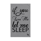 Let Me Sleep Grey | Mix & Match Original Fun-Flirty Lovers’ Towels