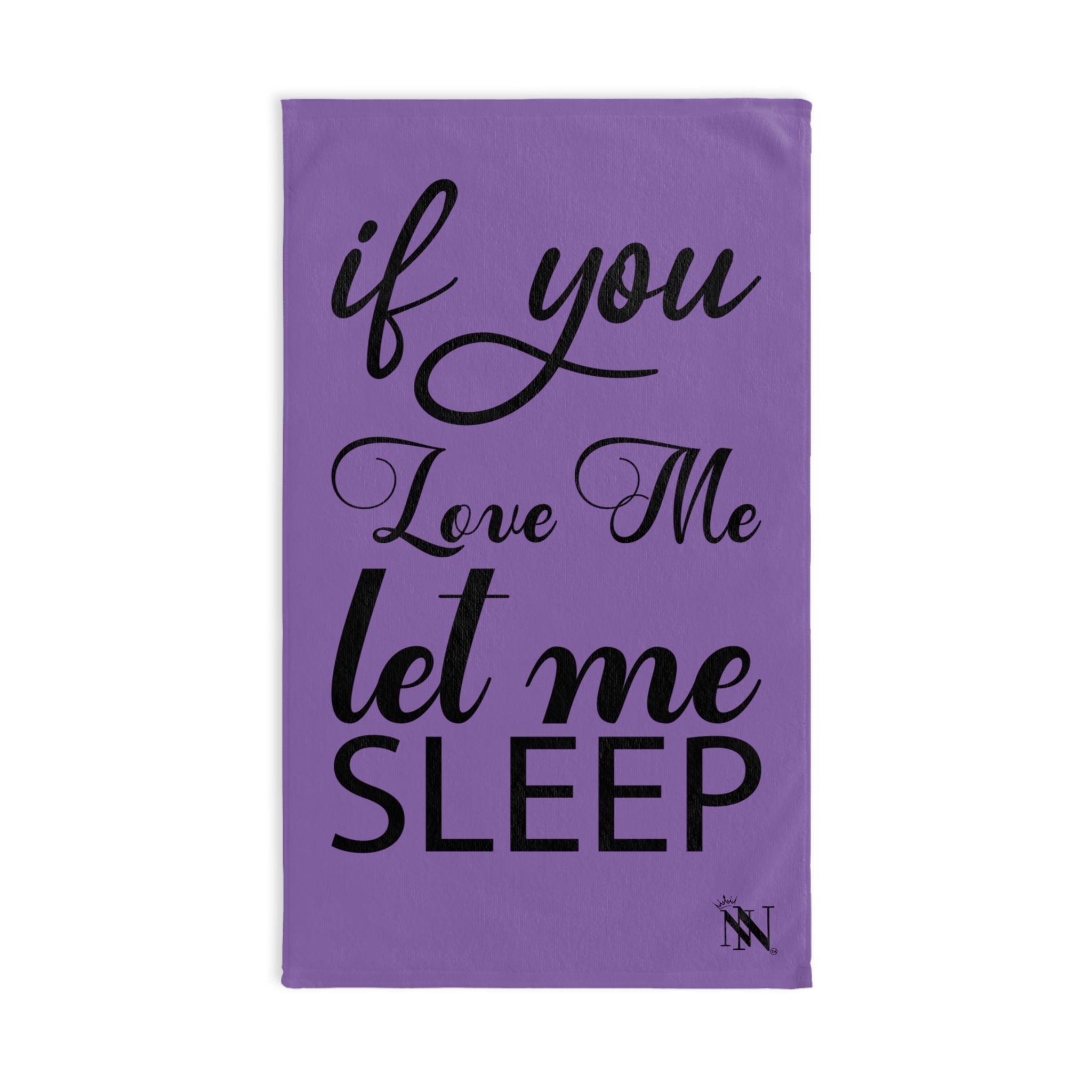 Let Me Sleep Lavendar | Mix & Match Original Fun-Flirty Lovers’ Towels