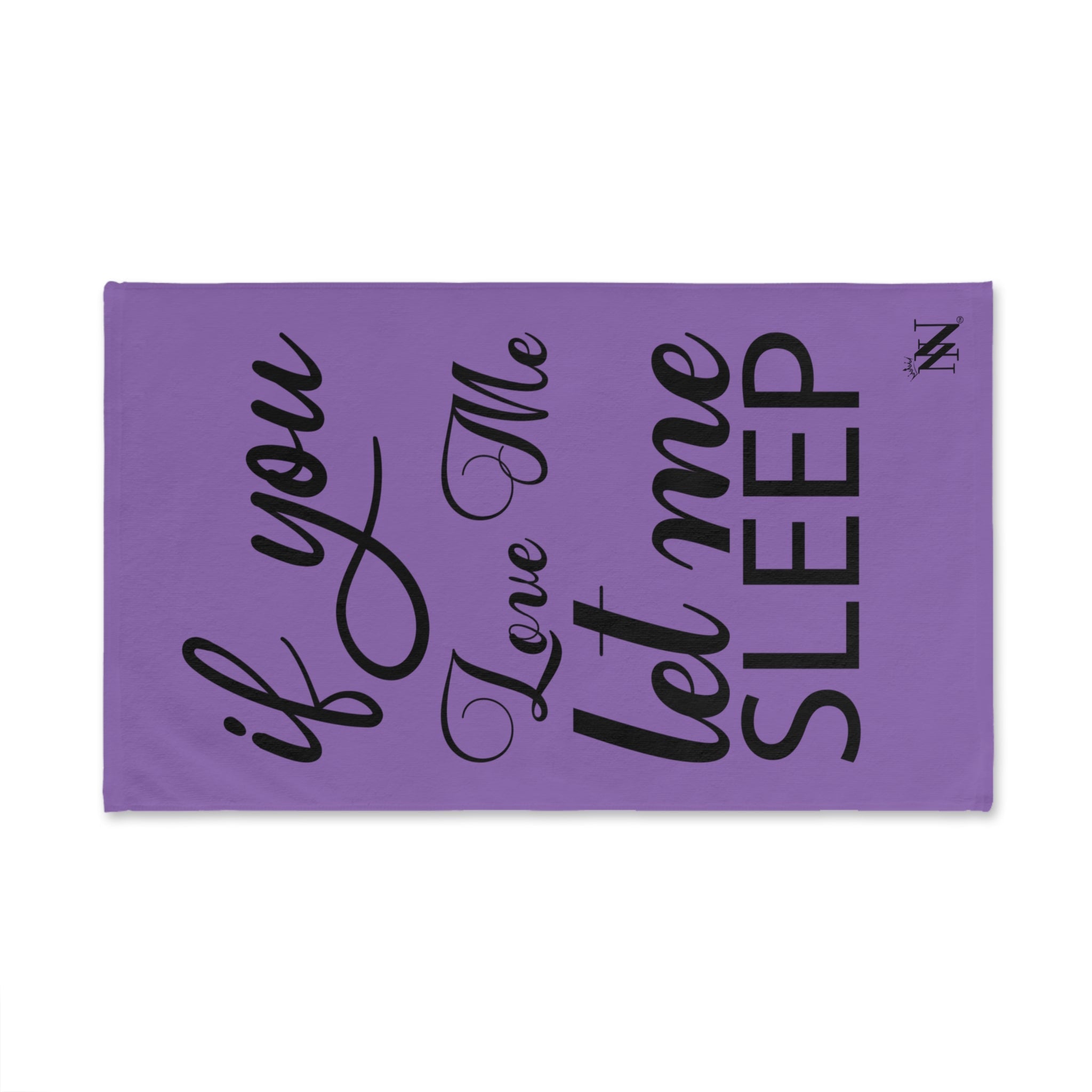 Let Me Sleep Lavendar | Mix & Match Original Fun-Flirty Lovers’ Towels
