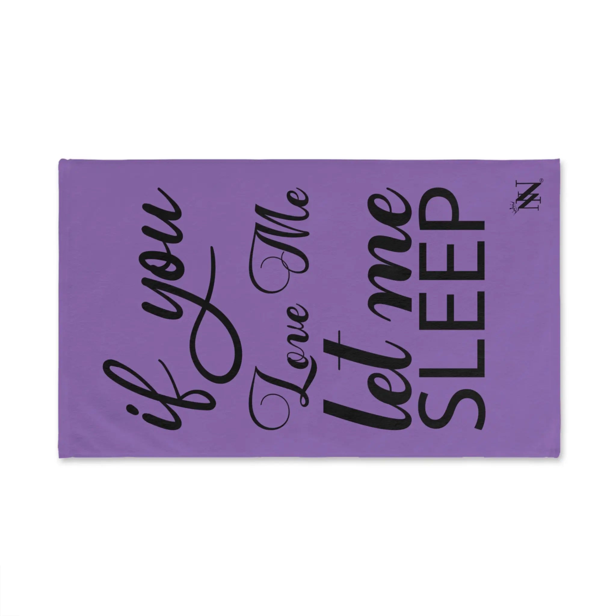 Let Me Sleep Lavendar | Mix & Match Original Fun-Flirty Lovers’ Towels