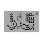 Let Me Sleep Light Grey | Mix & Match Fun-Flirty Lovers’ Towels