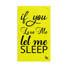 Let Me Sleep Neon Yellow | Mix & Match Fun-Flirty Lovers’ Towels