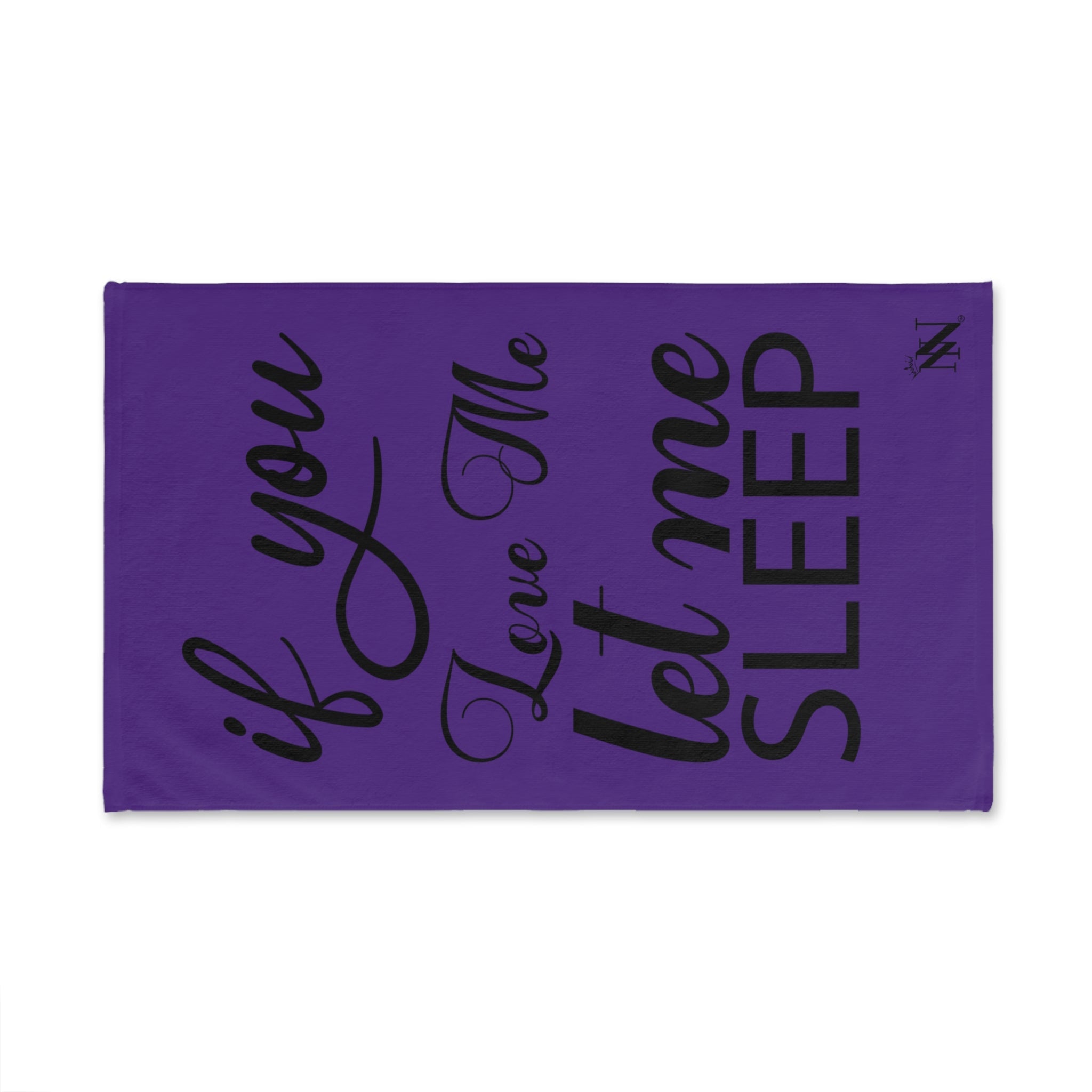 Let Me Sleep Purple | Mix & Match Fun-Flirty Lovers’ Towels