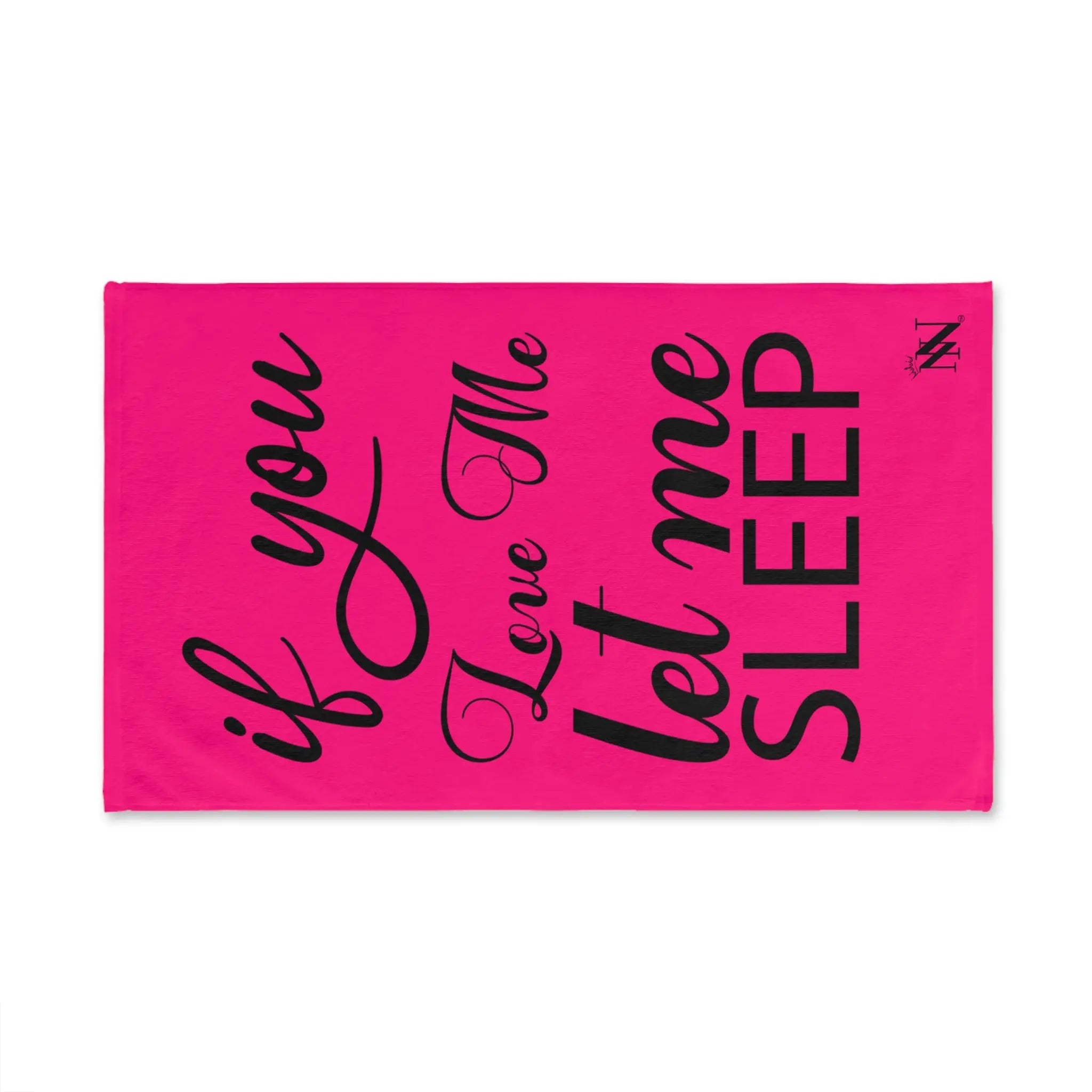 Let Me Sleep Signature Pink | Mix & Match Fun-Flirty Lovers’ Towels