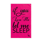 Let Me Sleep Signature Pink | Mix & Match Fun-Flirty Lovers’ Towels
