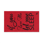 Let Me Sleep Signature Red | Mix & Match Original Fun-Flirty Lovers’ Towels