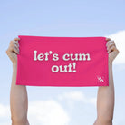 Let’s Cum Out! Pink Mix & Match Soft Sex Towels | Flirty Lovers’ Gifts
