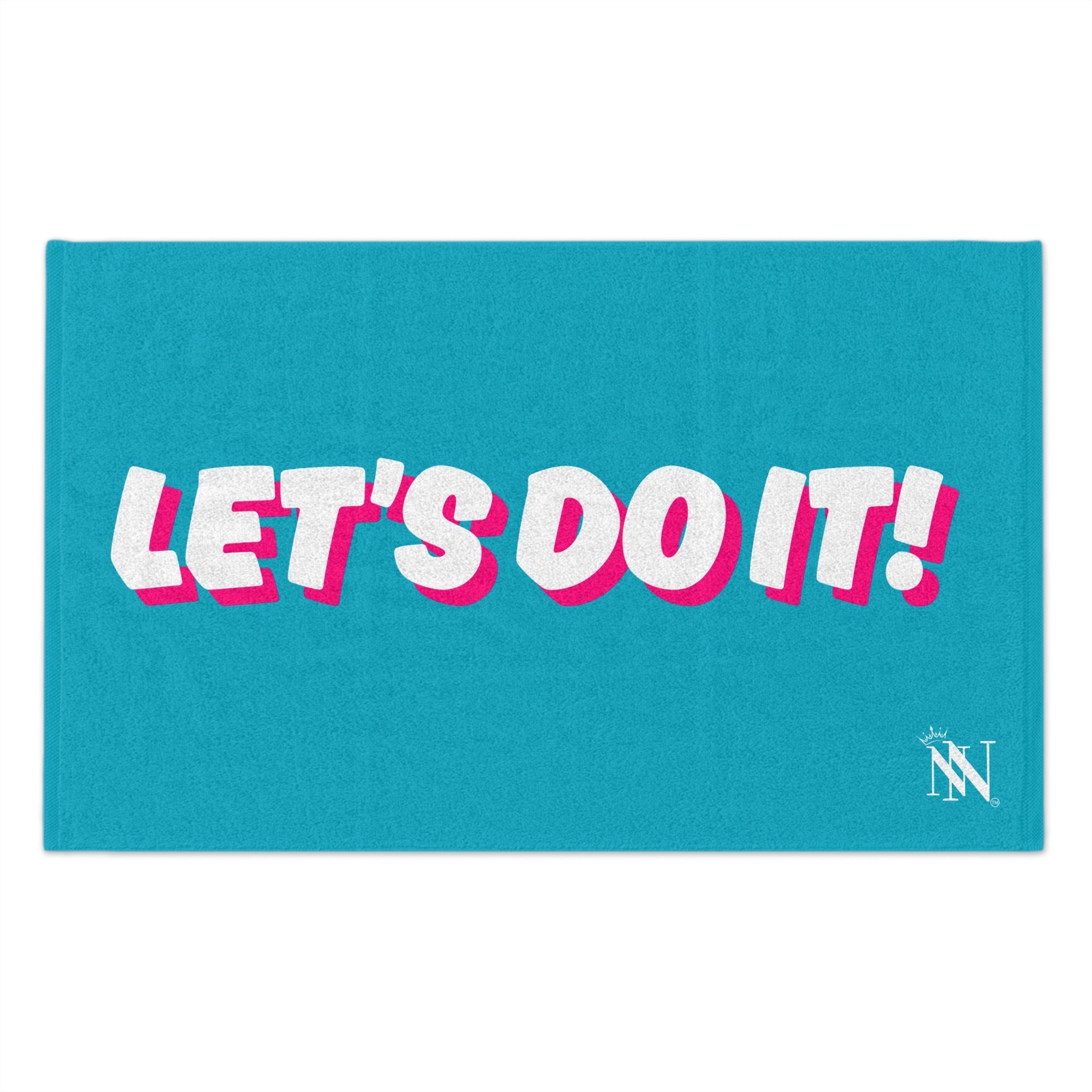 Let’s Do It! Teal | Mix & Match Soft Fun-Flirty Lovers’ Towels